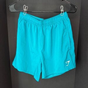 Gymshark 5" Arrival Shorts, no liner, size S - Teal